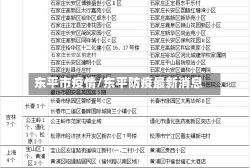 东平市疫情/东平防疫最新消息-第2张图片
