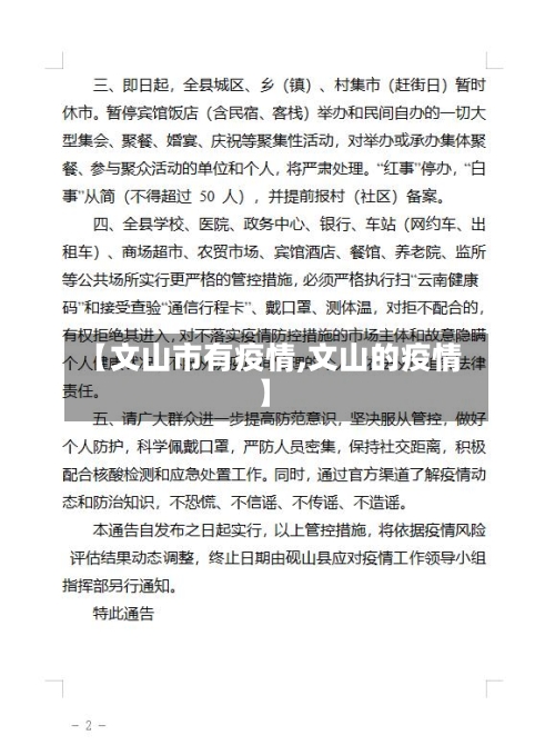 【文山市有疫情,文山的疫情】-第1张图片