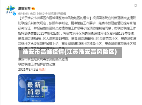 淮安市高峰疫情(江苏淮安高风险区)-第2张图片
