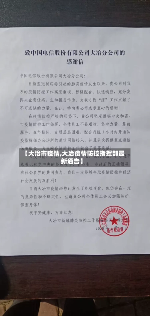 【大治市疫情,大冶疫情防控指挥部最新通告】-第3张图片