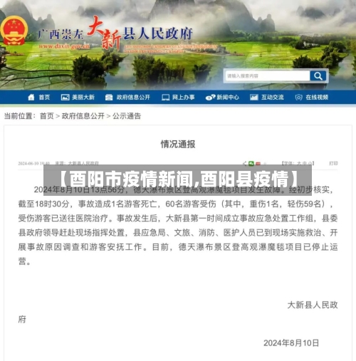 【酉阳市疫情新闻,酉阳县疫情】-第1张图片