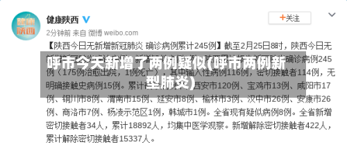 呼市今天新增了两例疑似(呼市两例新型肺炎)-第1张图片