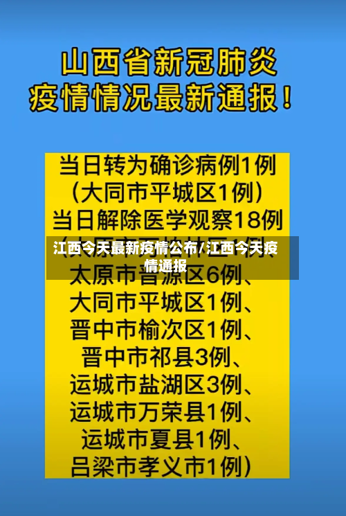 江西今天最新疫情公布/江西今天疫情通报-第2张图片