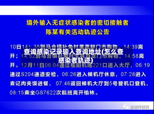 查询感染记录输入查询地址(怎么查感染者轨迹)-第3张图片