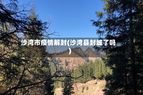 沙湾市疫情解封(沙湾县封城了吗)-第1张图片