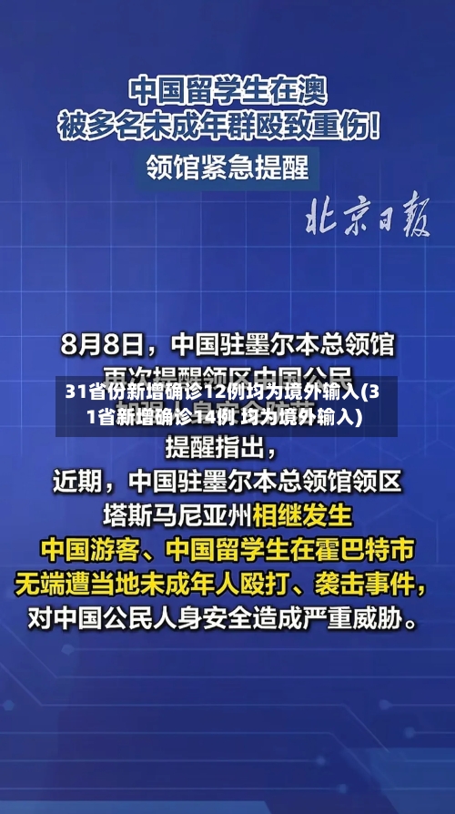 31省份新增确诊12例均为境外输入(31省新增确诊14例 均为境外输入)-第1张图片