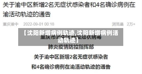 【沈阳新增病例轨迹,沈阳新增病例活动轨迹】-第2张图片