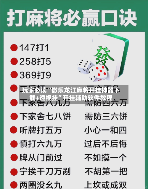 玩家必读“微乐龙江麻将开挂神器下载+透视挂”开挂辅助软件教程-第3张图片