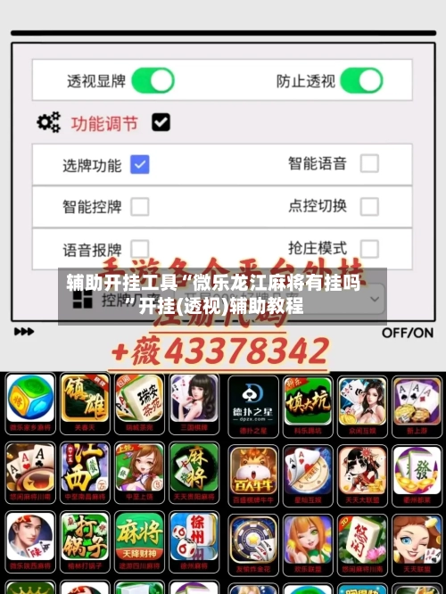 辅助开挂工具“微乐龙江麻将有挂吗	”开挂(透视)辅助教程-第2张图片