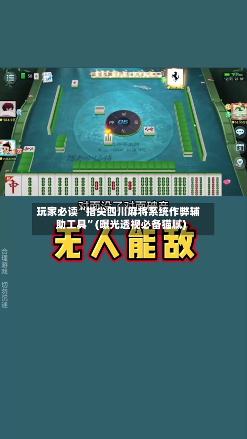 玩家必读“指尖四川麻将系统作弊辅助工具”(曝光透视必备猫腻)-第1张图片
