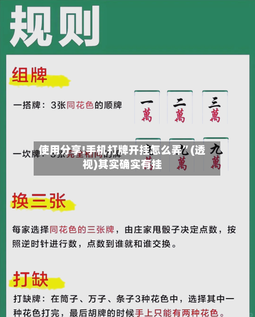 使用分享!手机打牌开挂怎么弄”(透视)其实确实有挂-第2张图片