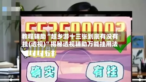 教程辅助“越乡游十三张到底有没有挂(透视)	”揭秘透视辅助万能挂用法-第3张图片