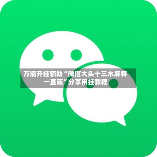 万能开挂辅助“微信大头十三水麻将一直赢”分享用挂教程-第1张图片