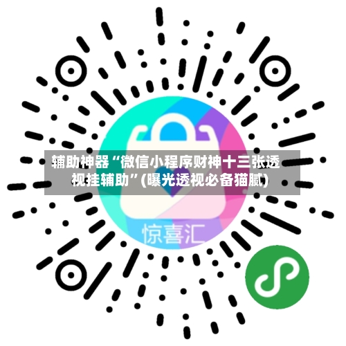 辅助神器“微信小程序财神十三张透视挂辅助”(曝光透视必备猫腻)-第2张图片