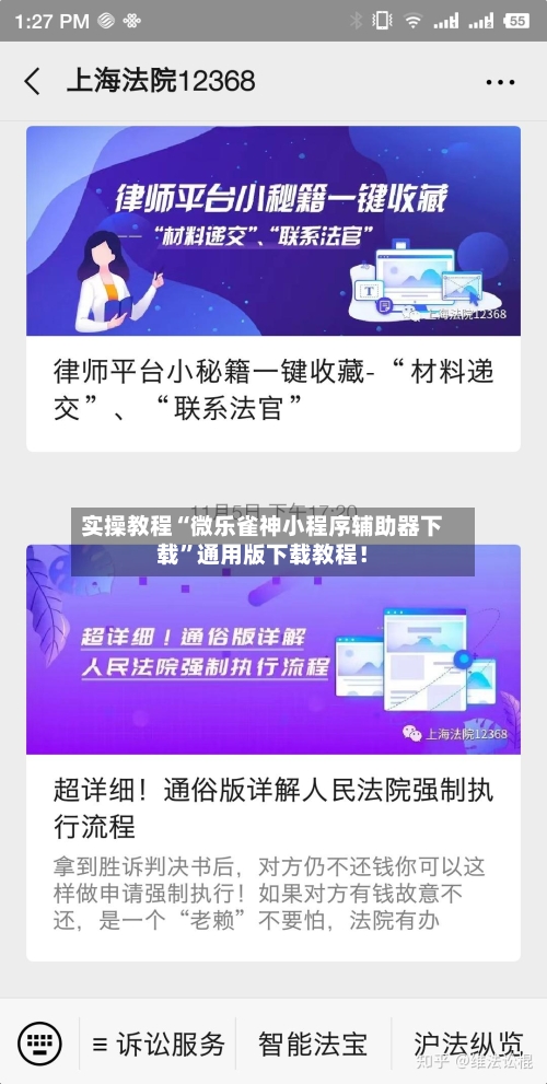 实操教程“微乐雀神小程序辅助器下载”通用版下载教程！-第1张图片