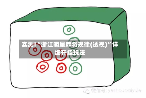 实测!“浙江明星麻将规律(透视)	”详细开挂玩法-第1张图片