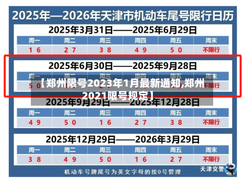 【郑州限号2023年1月最新通知,郑州2021限号规定】-第2张图片
