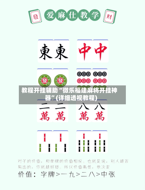 教程开挂辅助“微乐福建麻将开挂神器	”(详细透视教程)-第1张图片