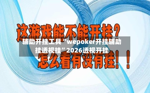 辅助开挂工具“wepoker开挂辅助挂透视挂”2026透视开挂-第2张图片