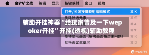 辅助开挂神器“给玩家普及一下wepoker开挂”开挂(透视)辅助教程-第2张图片