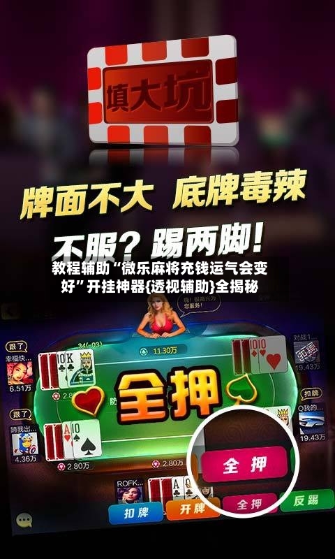 教程辅助“微乐麻将充钱运气会变好	”开挂神器{透视辅助}全揭秘-第2张图片