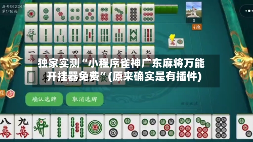 独家实测“小程序雀神广东麻将万能开挂器免费	”(原来确实是有插件)-第2张图片