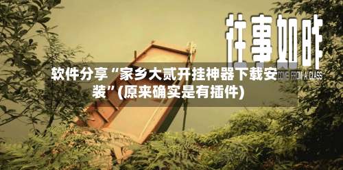 软件分享“家乡大贰开挂神器下载安装	”(原来确实是有插件)-第1张图片