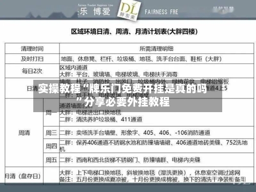 实操教程“牌乐门免费开挂是真的吗	”分享必要外挂教程-第1张图片