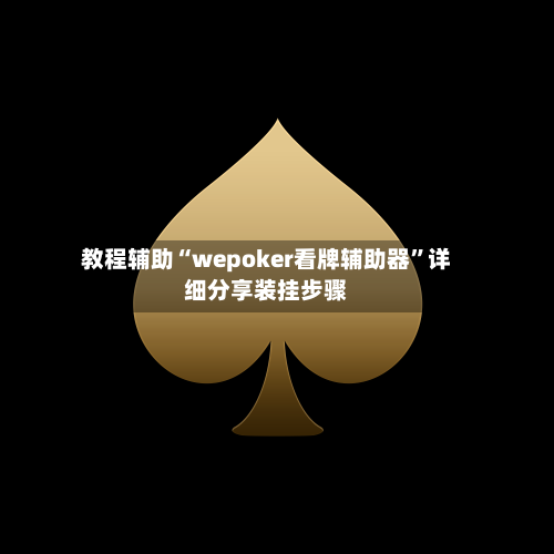教程辅助“wepoker看牌辅助器	”详细分享装挂步骤-第2张图片