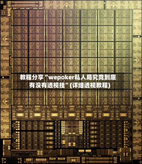 教程分享“wepoker私人局究竟到底有没有透视挂”(详细透视教程)-第1张图片