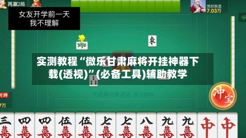 实测教程“微乐甘肃麻将开挂神器下载(透视)”(必备工具)辅助教学-第3张图片