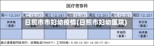 日照市市妇幼疫情(日照市妇幼医院)-第3张图片