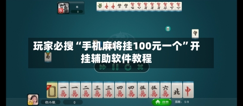 玩家必搜“手机麻将挂100元一个	”开挂辅助软件教程-第1张图片