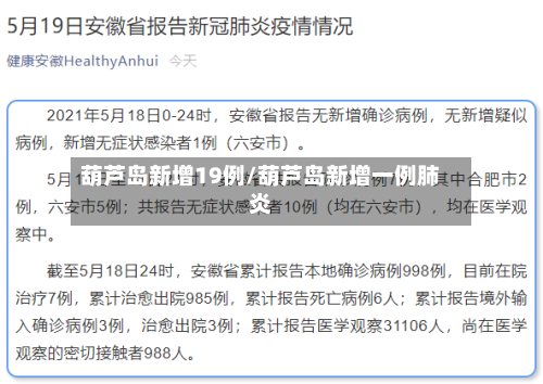 葫芦岛新增19例/葫芦岛新增一例肺炎-第3张图片